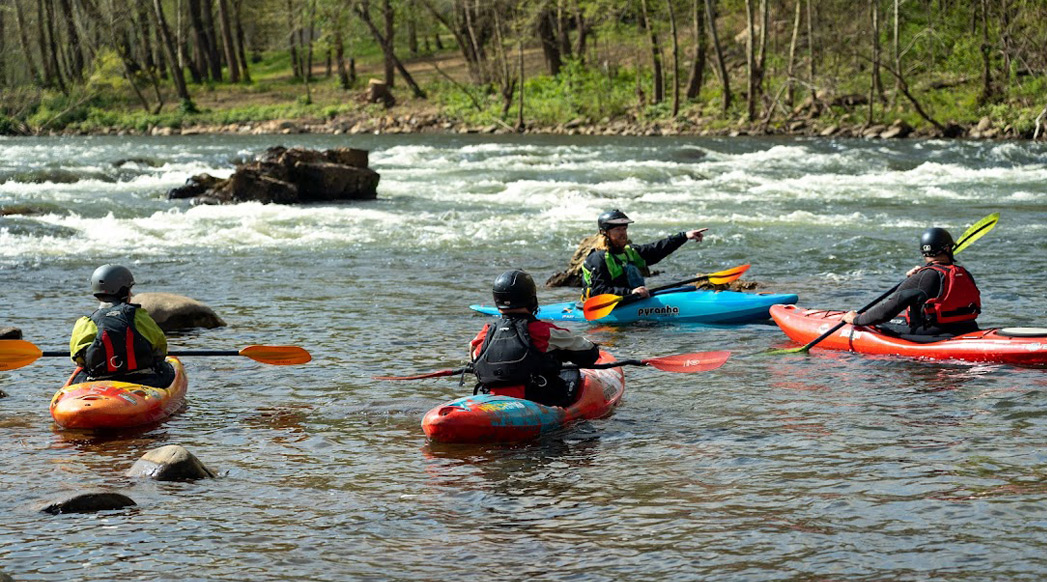 Kayaking classes are one of the activities offered by Blue Ridge Paddling.